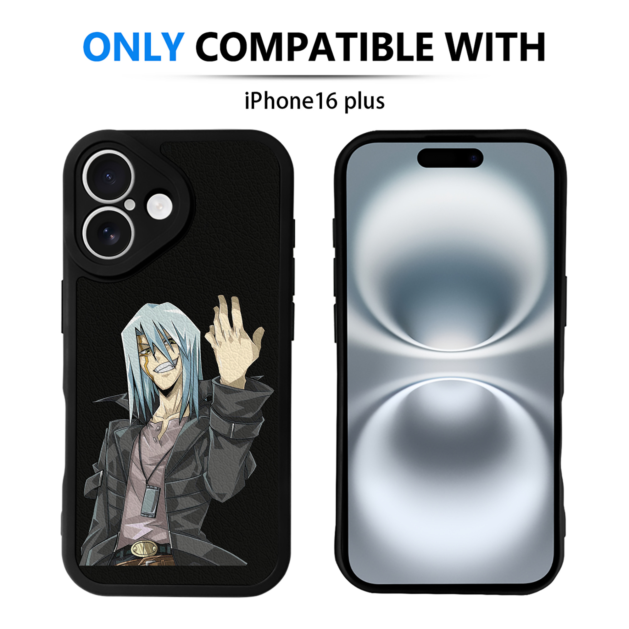 （画像用） 遊☆戯☆王 Yu-Gi-Oh! 【iPhone 16シリーズ対応】シリコンスマホケース（レザー調） 材質：シリコン